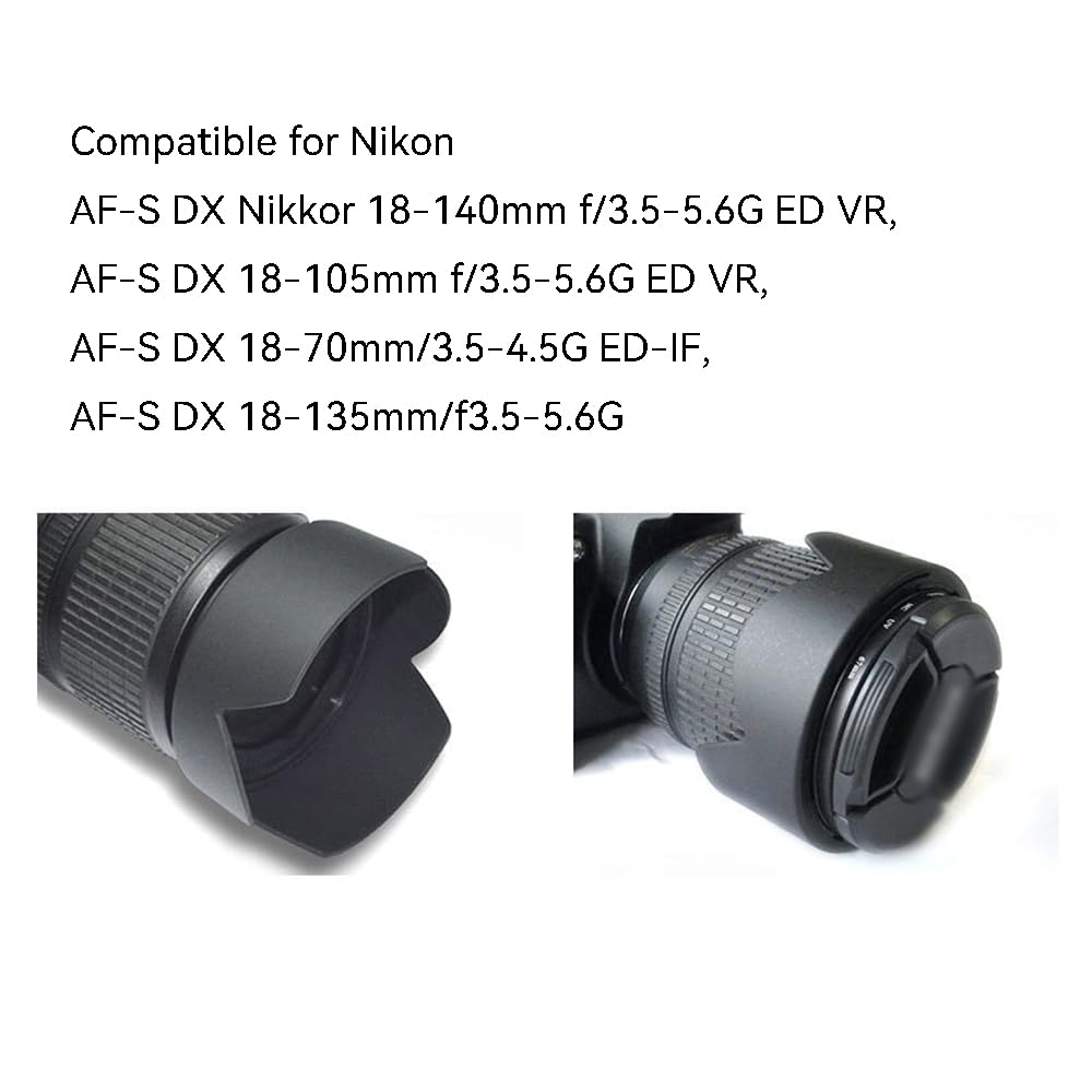 Amazon.com : Lens Hood Compatible for Nikon AF-S DX Nikkor18-140mm